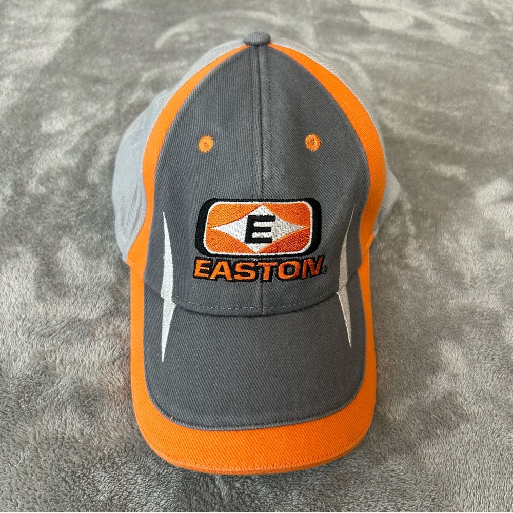 Easton Archery Dealer Staff Cap, Hat Color Orange And Gray Adjustable‎ Size